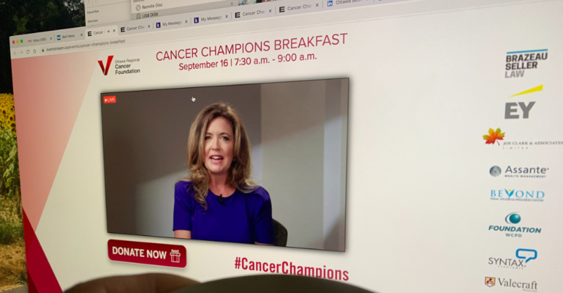 Virtual Cancer Champions breakfast